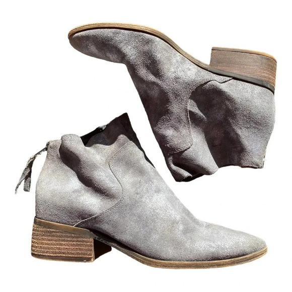 Lucky Brand grey suede bootie size 8.5 - Picture 7 of 8